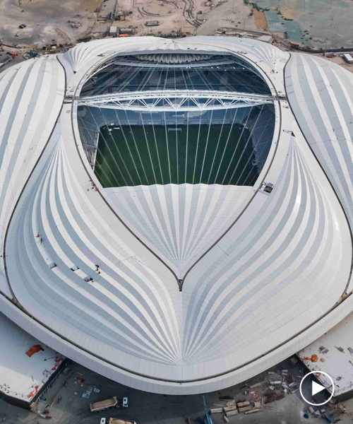 zaha hadid's al wakrah stadium opens in qatar ahead of 2022 world cup