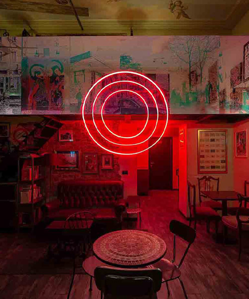 zerocollective lights up bar bah in milan with a tailor-made installation
