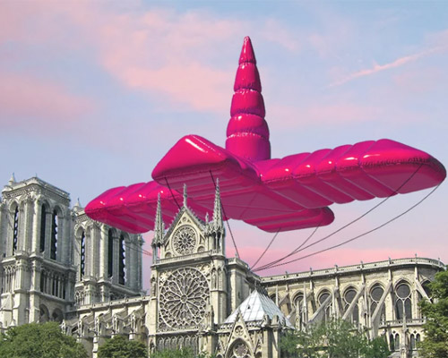 summer news: shepherd studio imagines a giant inflatable balloon to float above notre dame