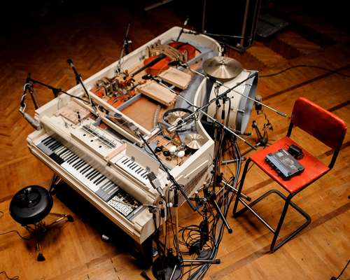 how an indie band packed 20 instruments into one vintage piano to create a hybrid orchestra