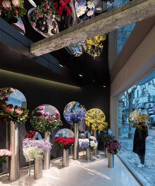 alberto caiola magnifies the beauty of flowers in shanghai shop