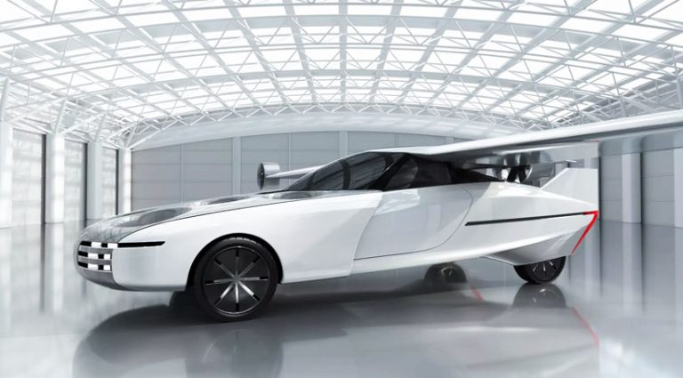 aska flying car concept uses folding-wing mechanism to take off