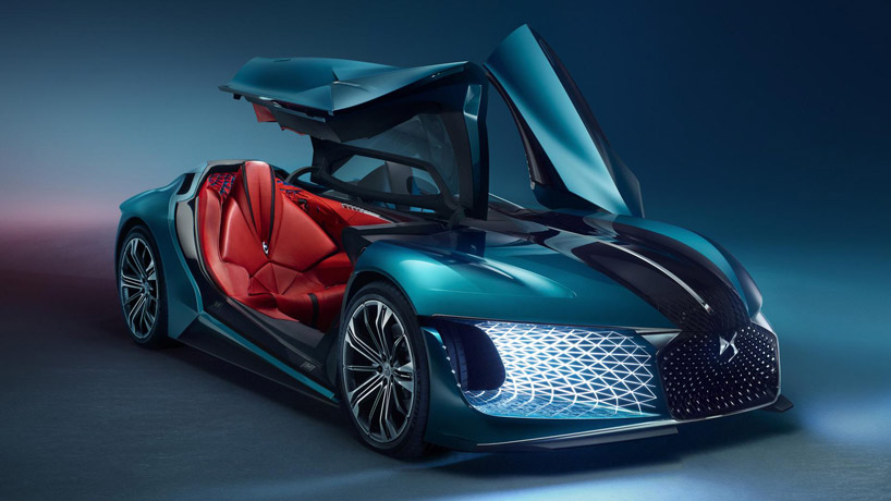 the asymmetric DS X E-tense 'supercar of the future' has been built