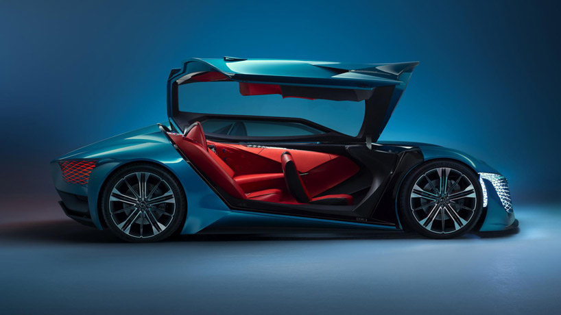 the asymmetric DS X E-tense 'supercar of the future' has been built