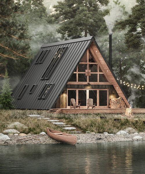 AYFRAYM is an affordable A-frame 'cabin-in-a-box' concept