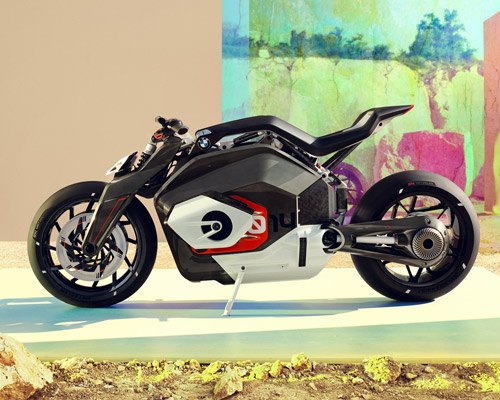 the BMW motorrad vision DC roadster is an emotional naked bike with electric drive
