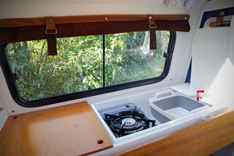 boat-like trailer opens up to the world with oversized side entry