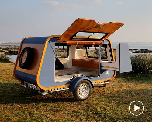 boat-like trailer opens up to the world with oversized side entry