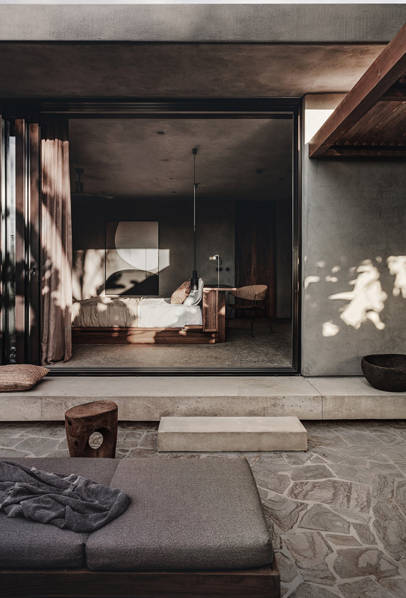 interlocking villas combining concrete + timber make the casa cook hotel in chania, greece