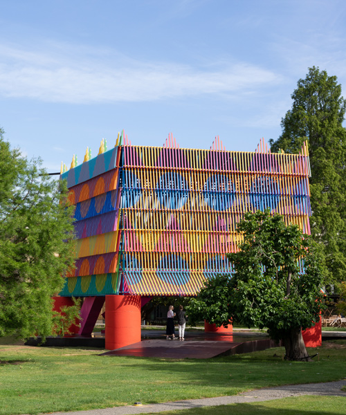 pricegore and yinka ilori's temporary london pavilion is a celebration of color