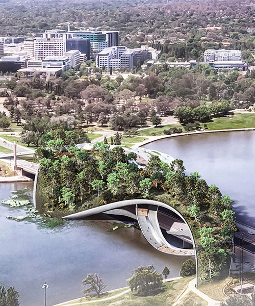 cx landscape introduces ribbons of green life in canberra's new pedestrian bridge