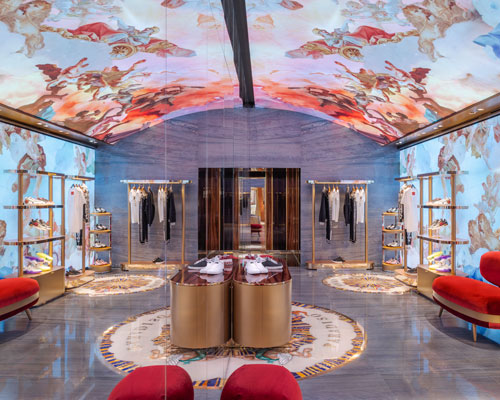 carbondale installs digital fresco in dolce & gabbana's latest rome store