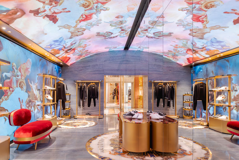 carbondale installs digital fresco in dolce & gabbana's latest rome store