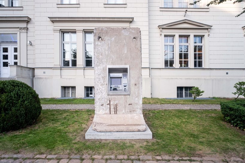 elmgreen & dragset insert 24-hour ATM onto concrete segment of the berlin wall