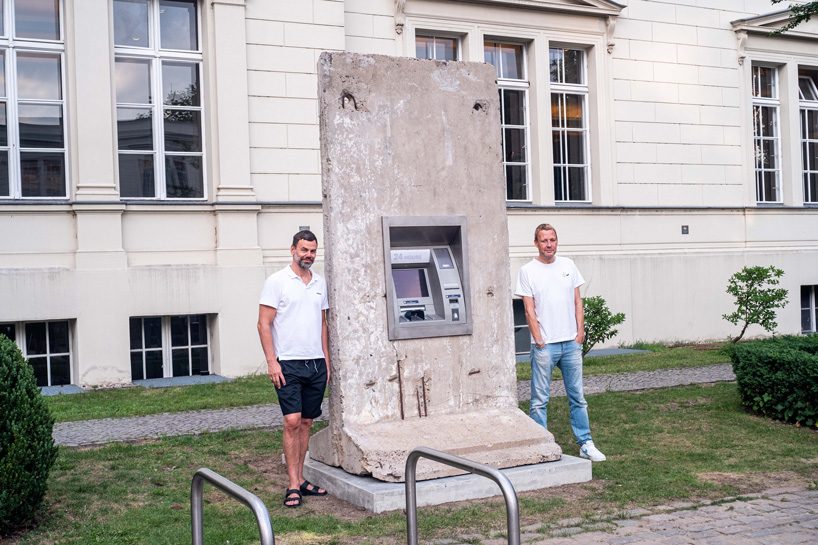 elmgreen & dragset insert 24-hour ATM onto concrete segment of the berlin wall