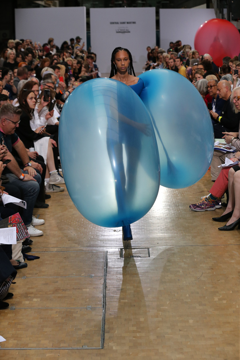 CSM graduate fredrik tjærandsen creates shape-shifting balloon dresses