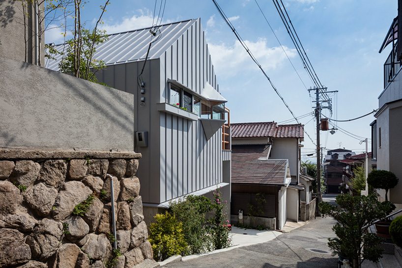 fumiaso architect & associates designs house with irregular spaces in kobe