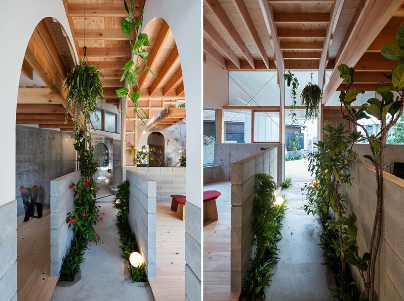 fumiaso architect & associates designs house with series of irregular spaces in kobe, japan