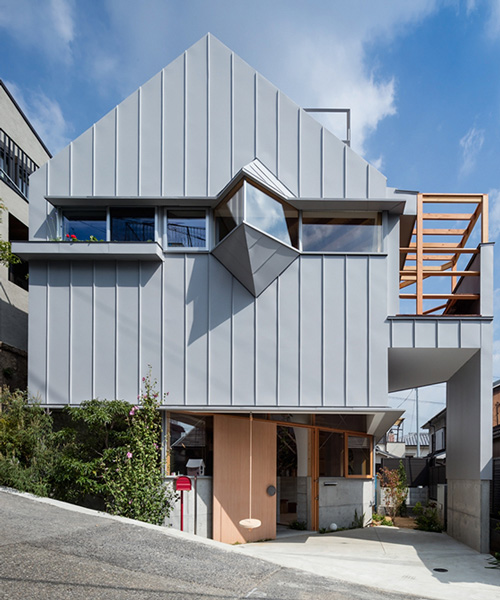 fumiaso architect & associates designs house with series of irregular spaces in kobe, japan