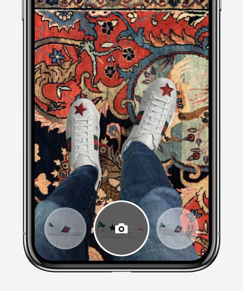 gucci introduces iOS app that lets you try shoes on using augmented reality