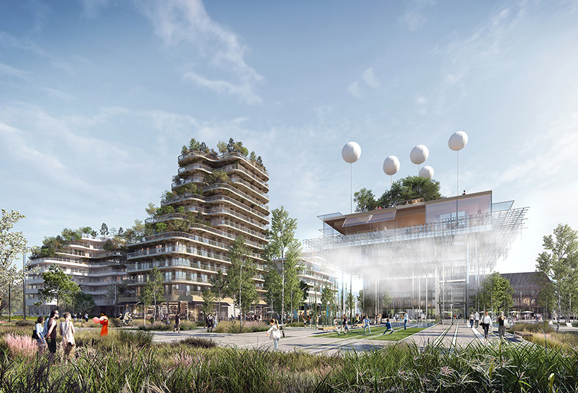 hamonic + masson plans new neighborhood as continuation of suburban paris park