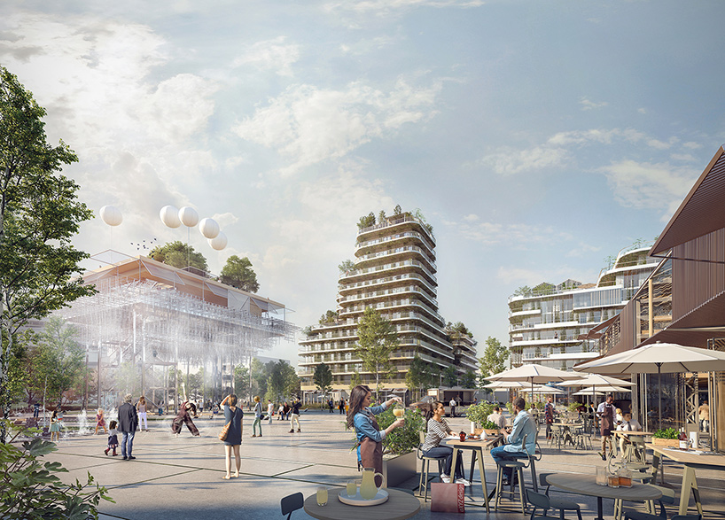 hamonic + masson plans new neighborhood as continuation of suburban paris park