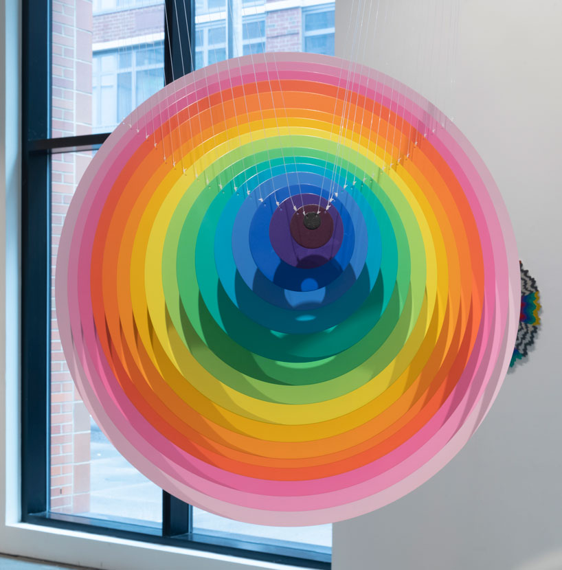 Jen Stark Transforms New York City Gallery Into Kaleidoscope Of Color