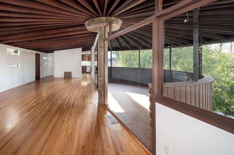john lautner's circular wooden house from the 50's goes on sale for the first time