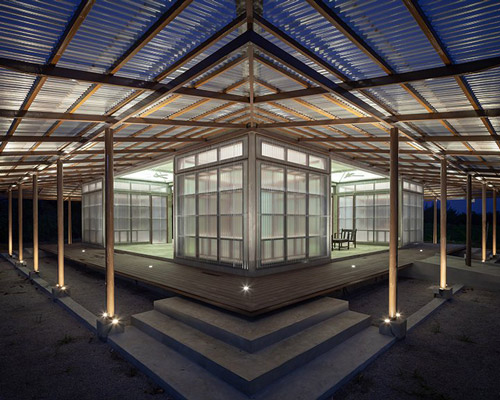 junsekino builds a translucent library for community in rural thailand