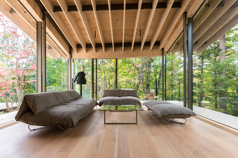 kengo kuma unveils 'furniture that blends into the surroundings' at