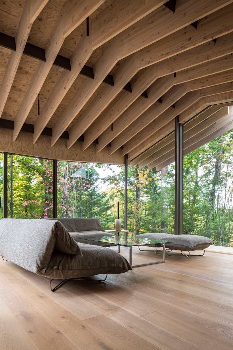 kengo kuma unveils 'furniture that blends into the surroundings' at time & style amsterdam designboom