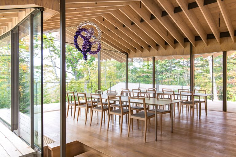 kengo kuma unveils 'furniture that blends into the surroundings' at
