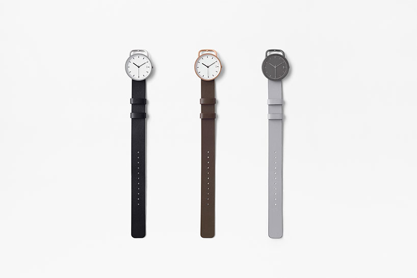 this watch by nendo fuses timepiece and buckle into one single element