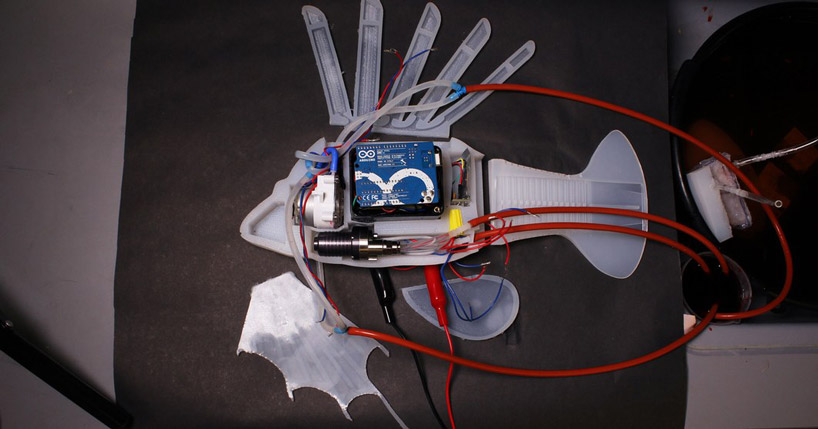 scientists develop robotic fish that uses hydraulic blood to swim for 36 hours designboom