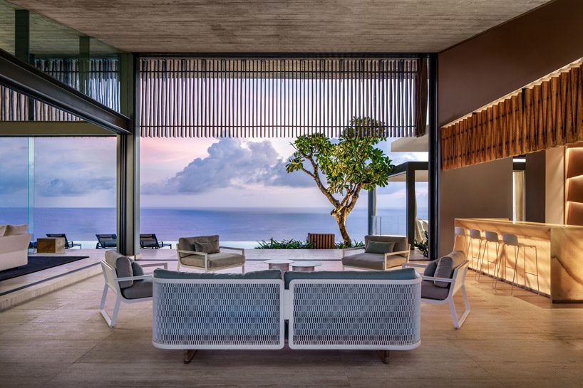 SAOTA blends indoor and outdoor space to form 'uluwatu house' in bali designboom