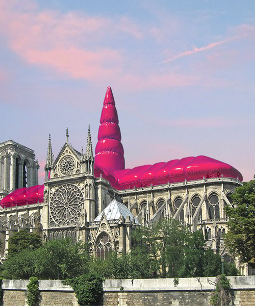 summer news: shepherd studio imagines a giant inflatable balloon to float above notre dame