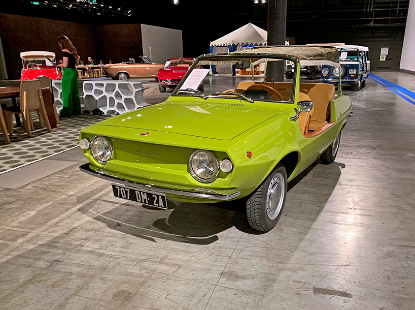 four coach-built fiat beach cars park up at design miami basel 2019