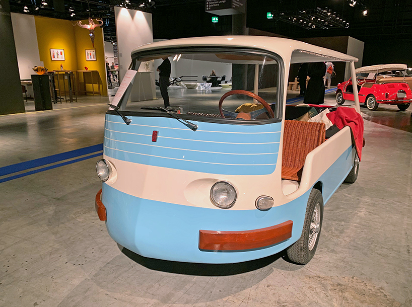 four coach-built fiat beach cars park up at design miami basel 2019