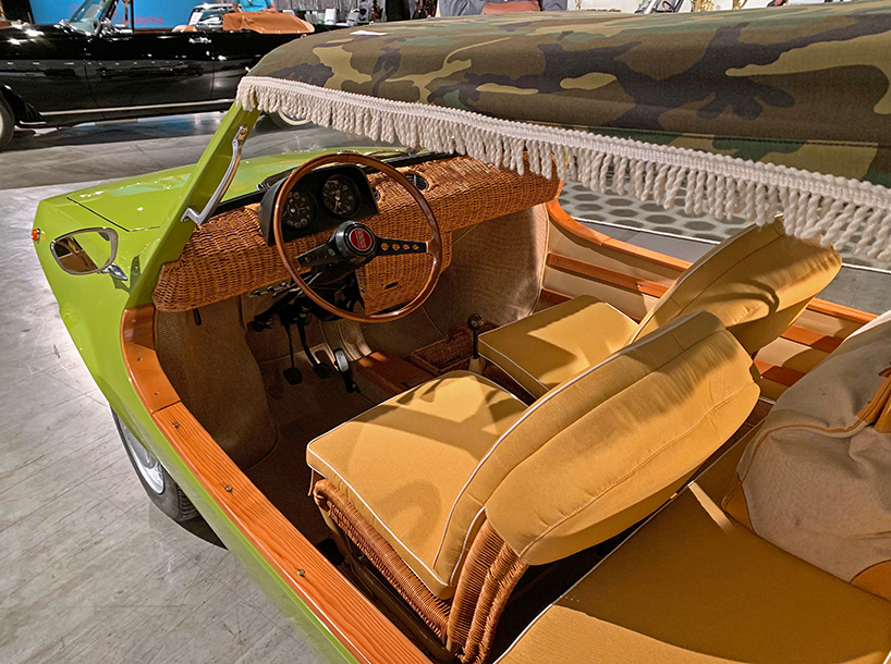 four coach-built fiat beach cars park up at design miami basel 2019