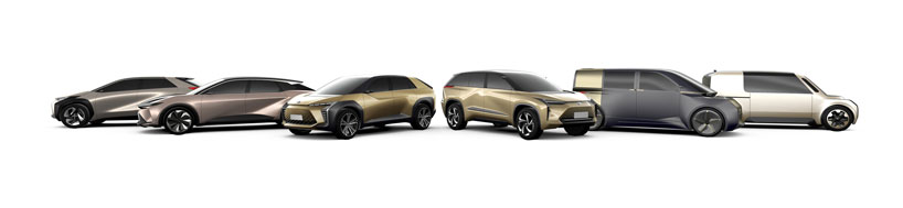 toyota details fleet of six new electric models launching for 2020-2025 designboom