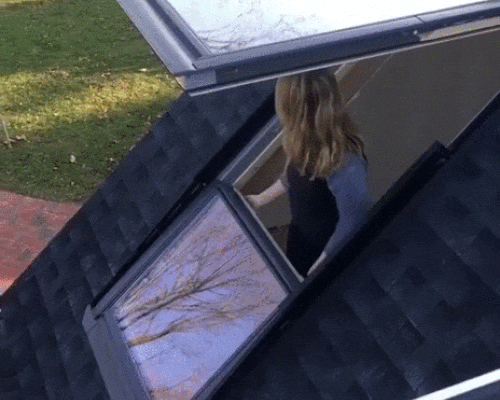 turn a roof window into a balcony with VELUX's cabrio system