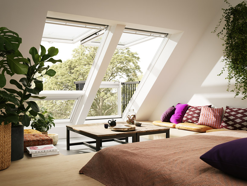 Turn A Roof Window Into A Balcony With Velux S Cabrio System