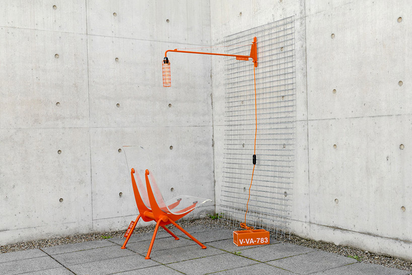 virgil abloh transports classic VITRA pieces into the future in 2035  installation