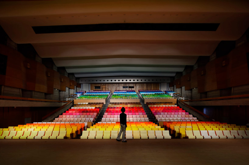 emmanuelle moureaux crafts 1000 different colors for japanese auditorium seats