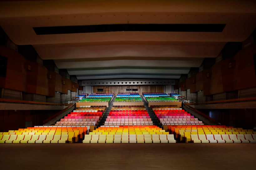 emmanuelle moureaux crafts 1000 different colors for japanese auditorium seats