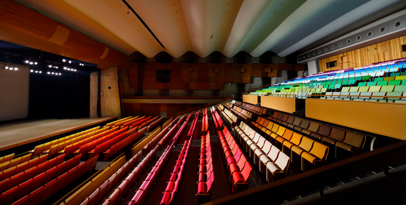 emmanuelle moureaux crafts 1000 different colors for japanese auditorium seats