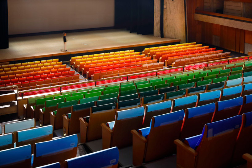 emmanuelle moureaux crafts 1000 different colors for japanese auditorium seats