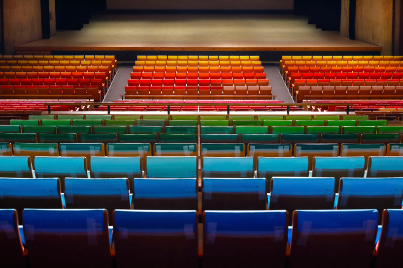 emmanuelle moureaux crafts 1000 different colors for japanese auditorium seats