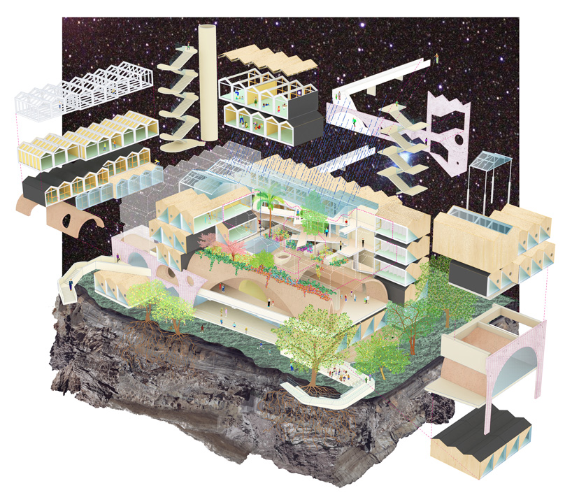andrés jaque plans the reggio school in madrid as a complex, vertical ecosystem