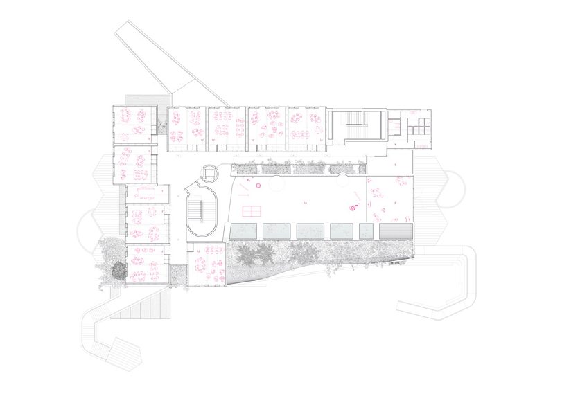 andrés jaque plans the reggio school in madrid as a complex, vertical ecosystem